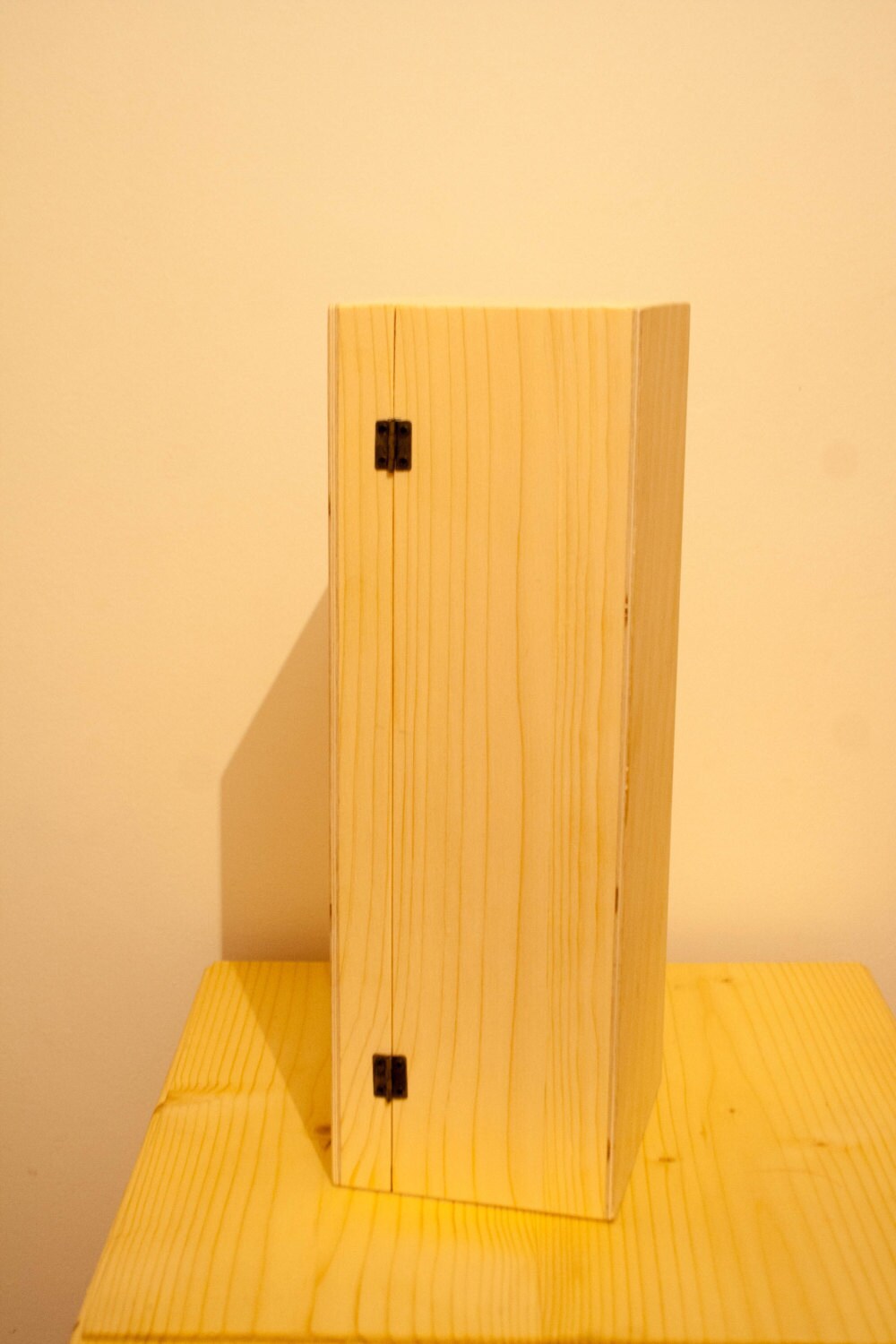 Cutie lemn – sticlă de vin – 33x12x10 cm