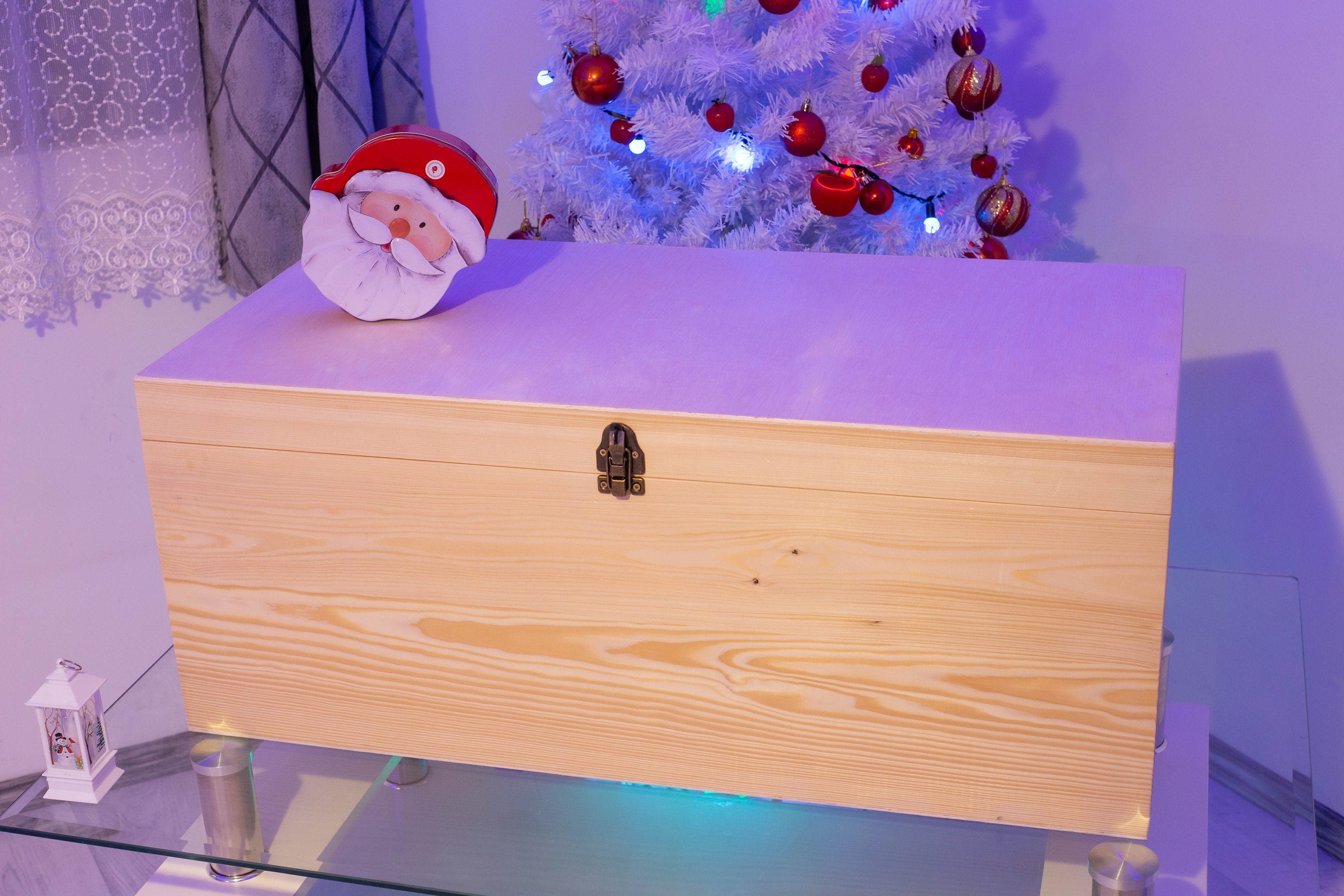 Cufar lemn 87x40x34 cm XL-Custom  Toy Chest/Memory Keeper/Storage/Gift/Christmas Present/Baby Shower/Grandchild, Home Decor