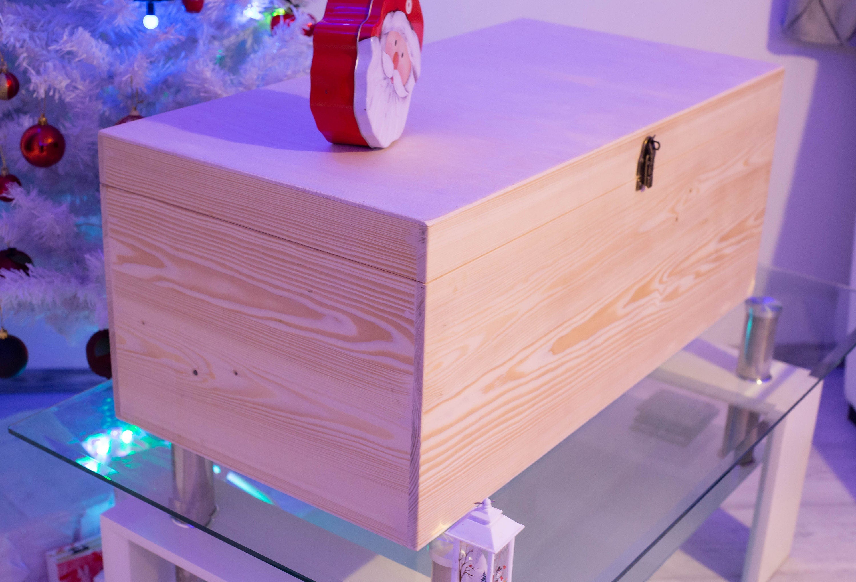Cufar lemn 87x40x34 cm XL-Custom  Toy Chest/Memory Keeper/Storage/Gift/Christmas Present/Baby Shower/Grandchild, Home Decor