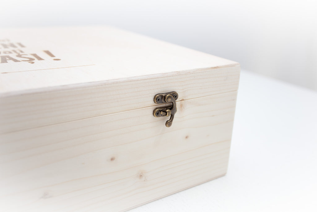 Cutie lemn cu capac cadou nasi (46x30x13 cm)