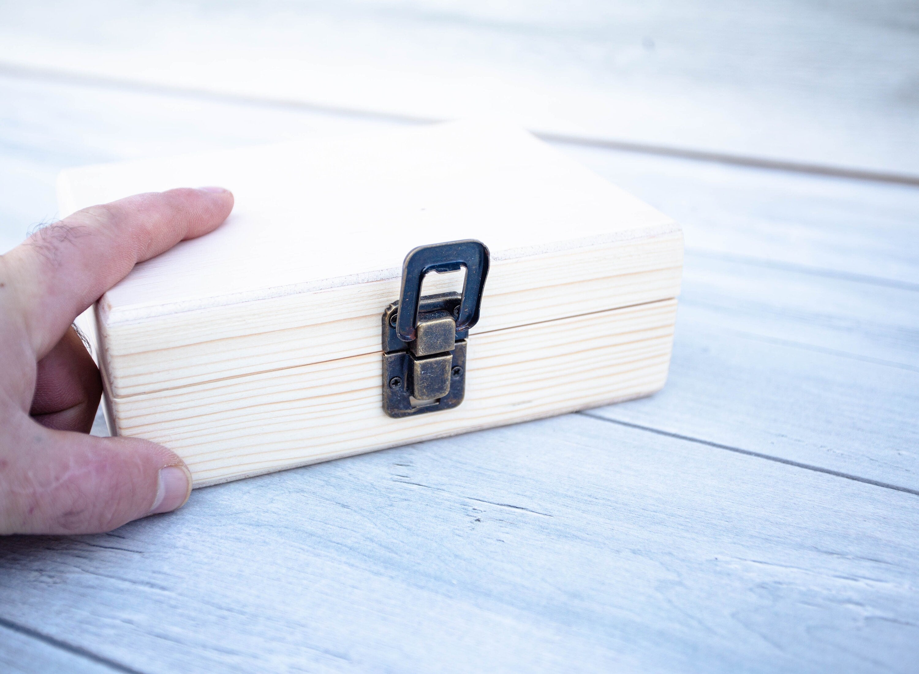 Personalized Wooden Memory Box: Engraved Couple Keepsake