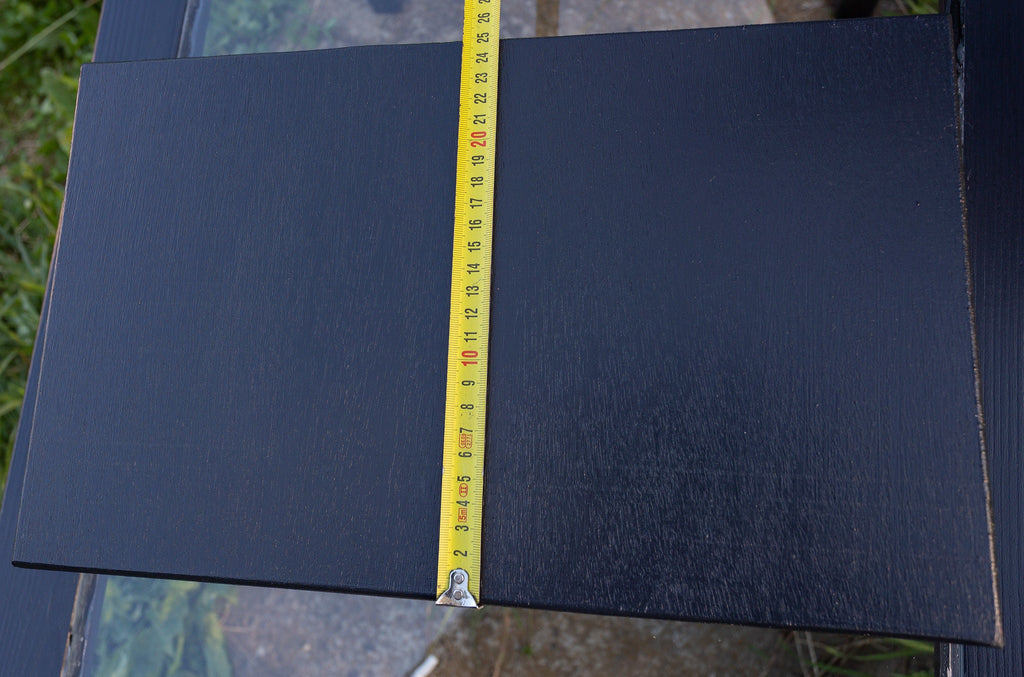 Cutie lemn masiv vopsita negru cu posibiliate de gravare  (41x25x12 cm)