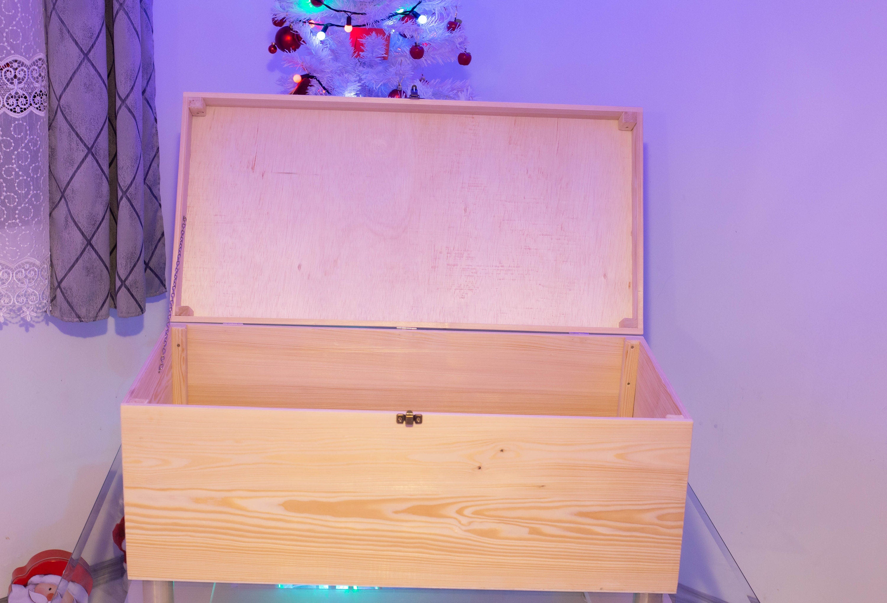 Cufar lemn 87x40x34 cm XL-Custom  Toy Chest/Memory Keeper/Storage/Gift/Christmas Present/Baby Shower/Grandchild, Home Decor